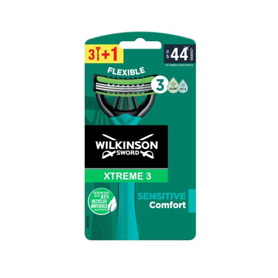 Wilkinson Sword Xtreme 3 Sensitive 3+1 Erkek Kullan At Tıraş Bıçağı - 1