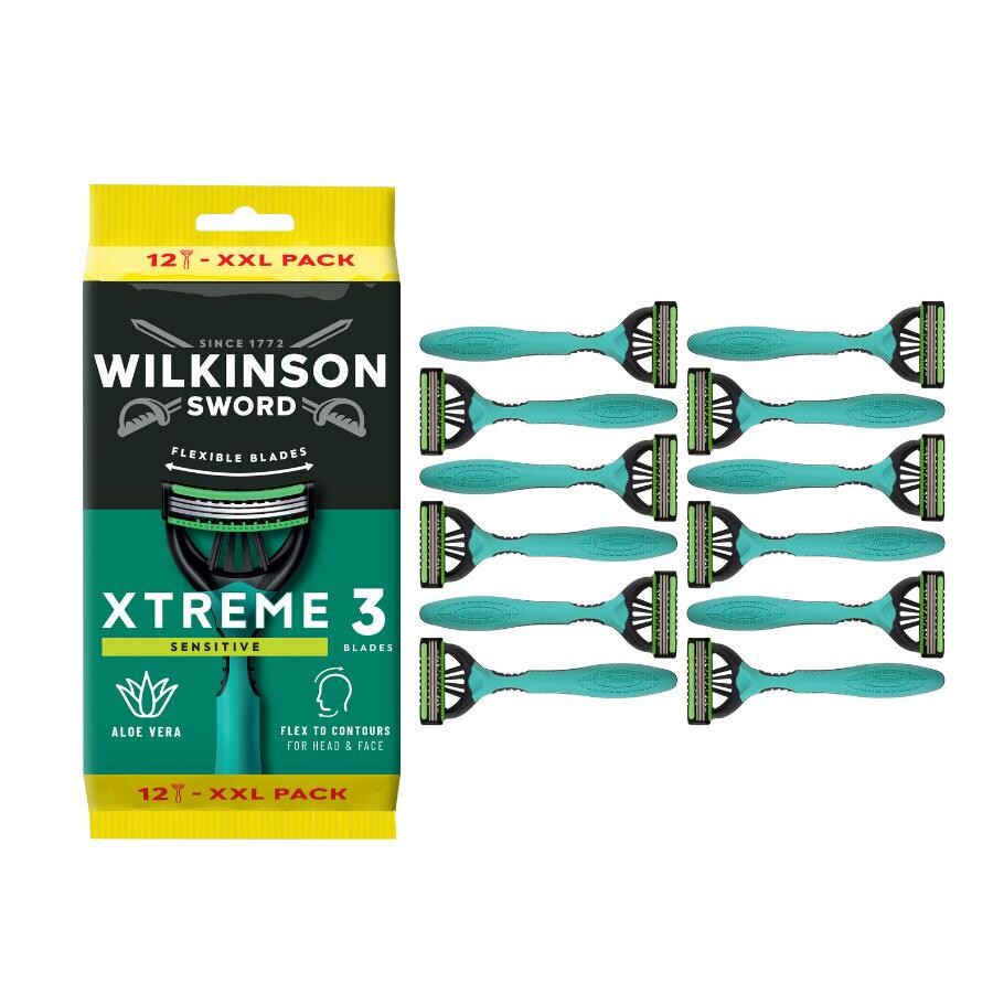 Wilkinson Sword Xtreme 3 Sensitive 12 Adet XXL Erkek Tıraş Bıçağı- Hassas Ciltler - 3