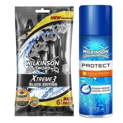 Wilkinson Sword Xtreme 3 Black Edition ve Protect Köpük Fırsat Seti - 1