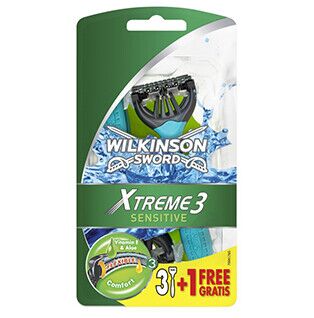 Wilkinson Xtreme 3 - Oynar Başlıklı Kullan At Tıraş Bıçağı 3+1 Avantaj Paketi - 1