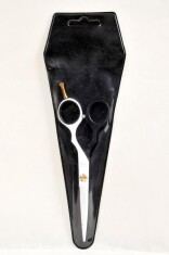 ZAZA Siyah-Beyaz Berber Makası 5.5 Numara Kuaför ve Berber Kullanımına Uygun - Zaza